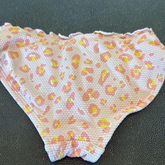 Art Class Leopard print Bikini set pink/yellow girl size 4/5 - Picture 7 of 8